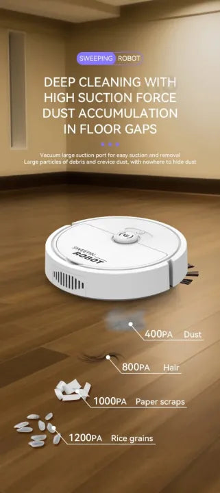 Mini Sweeping Robot 8388 Low Noise Bilateral Brush One key to open Super suction 1200mAh Long endurance Household Mini Sweeping Robot ⚡