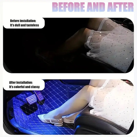 🌈 Smart LED Car Interior Light Strips✨