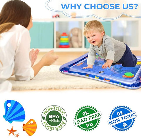 Newborn Baby Water Mat Inflatable Tummy Time Toy🌈