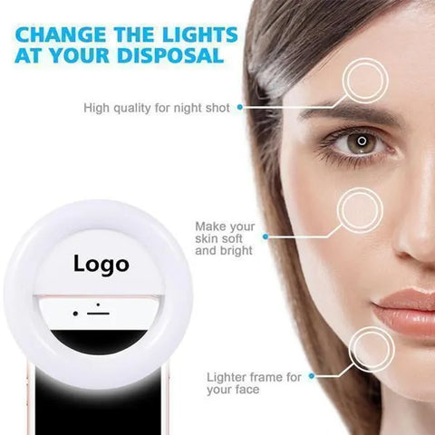 Selfie Ring Light For All Phones Tablets & Laptops
