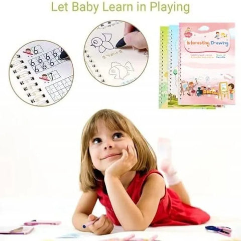 Kids sank magic book education read and write book for kids
